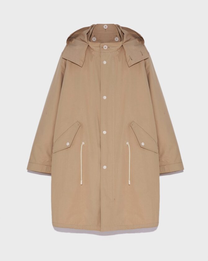 Cotton-blend fishtail parka