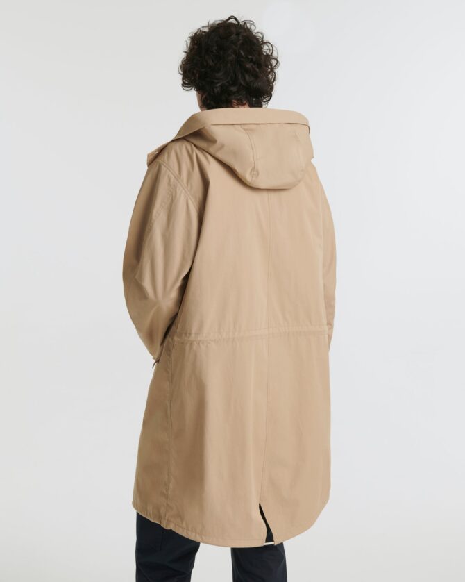 Cotton-blend fishtail parka